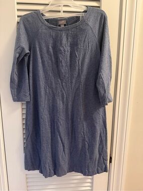 J. Jill Denim-Blue Casual Knit Dress XS